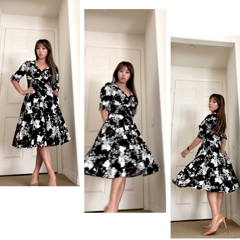 Unique Vintage Dolores Fit and Flare Swing Dress 👗❤️